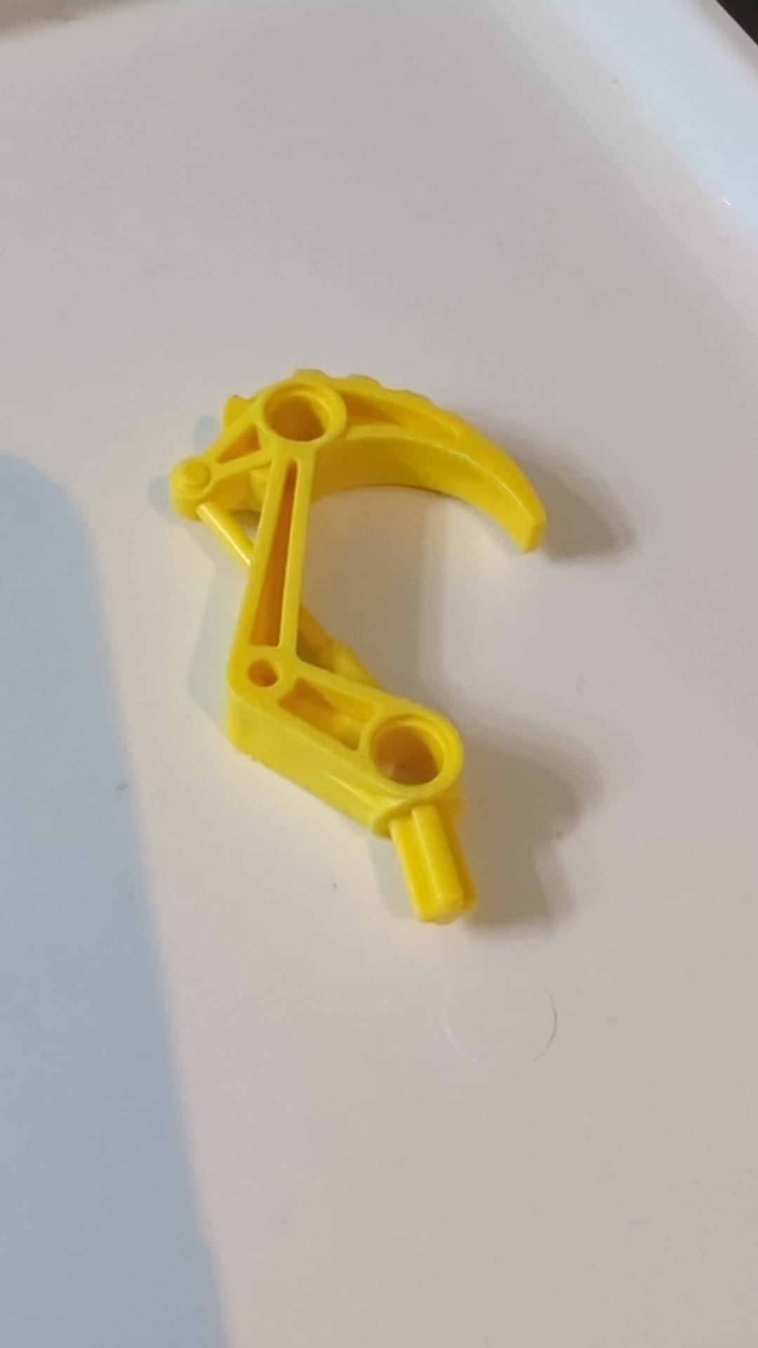 Bionicle-Klauenhaken mit Achse gelb