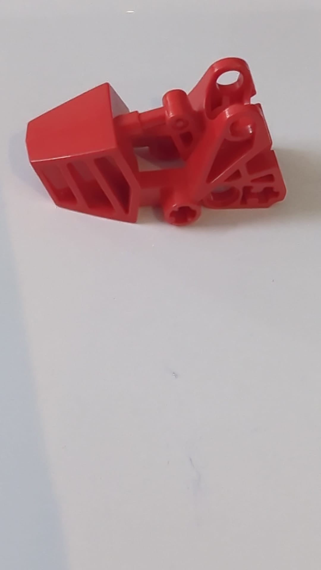 3x6x2 1/3 Bionicle-Fuß mit Kugelgelenkpfanne abgerundete Oberseite rot