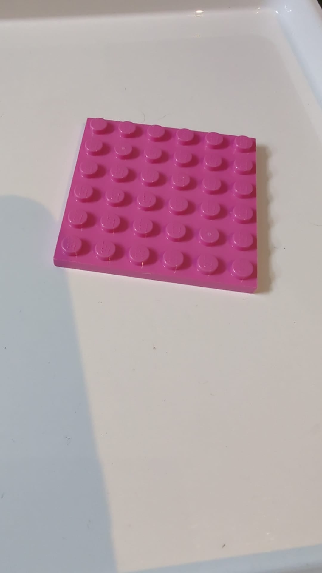 6x6 Platte knallpink / dunkelpink