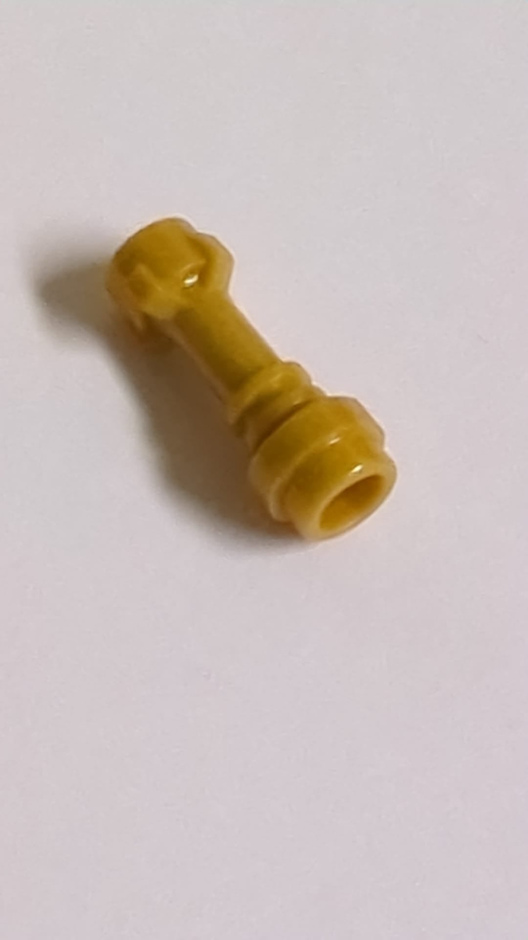 NEU Minifigur, Waffe: Lichtschwertgriff, gerade pearlgold