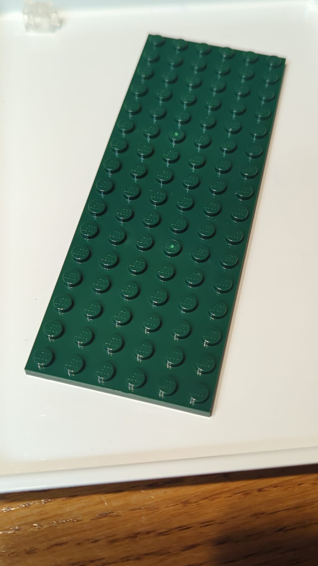 NEU 6 x 16 Platte dunkelgrün
