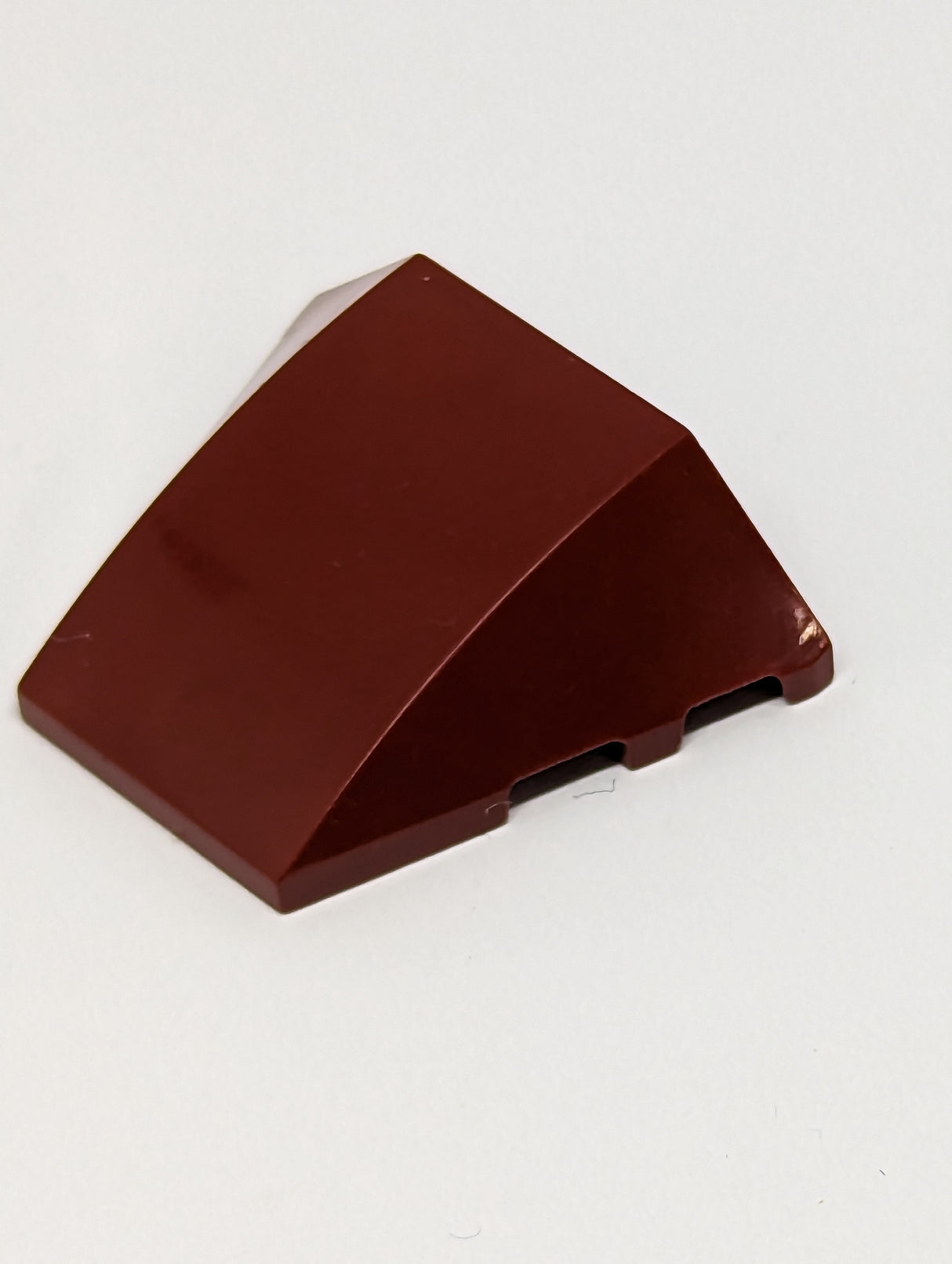 NEU Keilstein 4 x 3 dreifach gebogen ohne Noppen dunkelrot