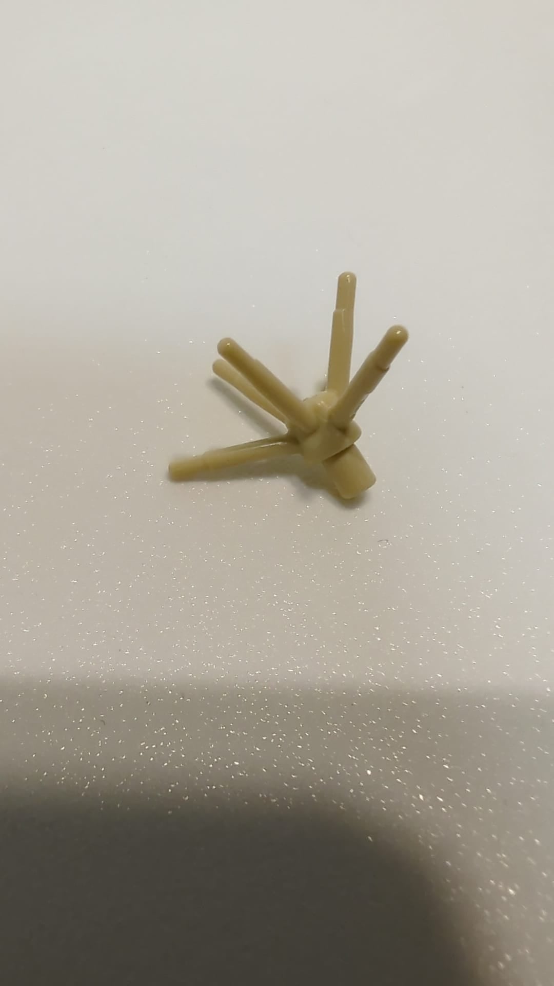 NEU Pflanze Blumenstiel mit Stab und 6 Stielen beige