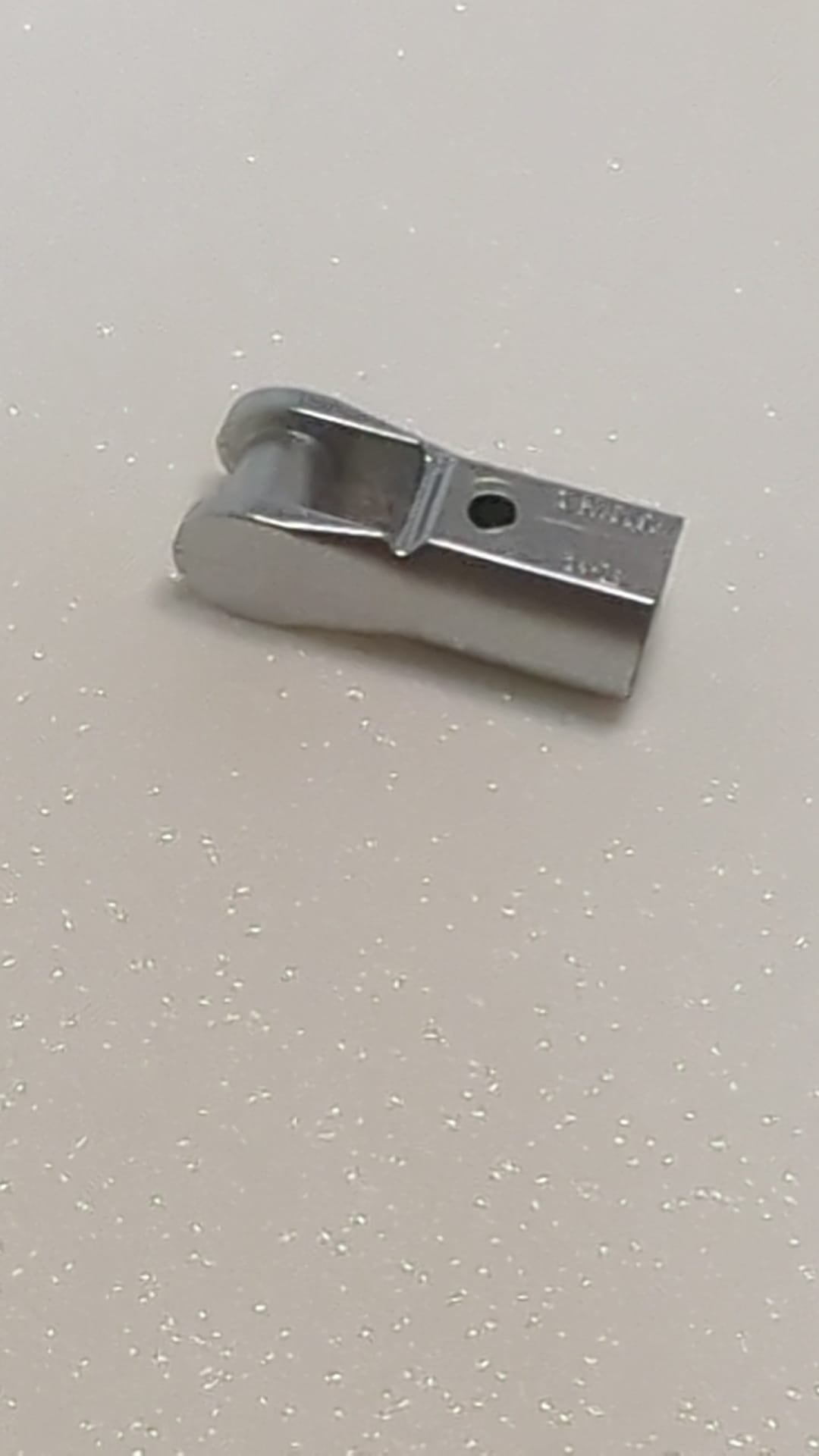 NEU Stabhalter mit Griff metallic silber