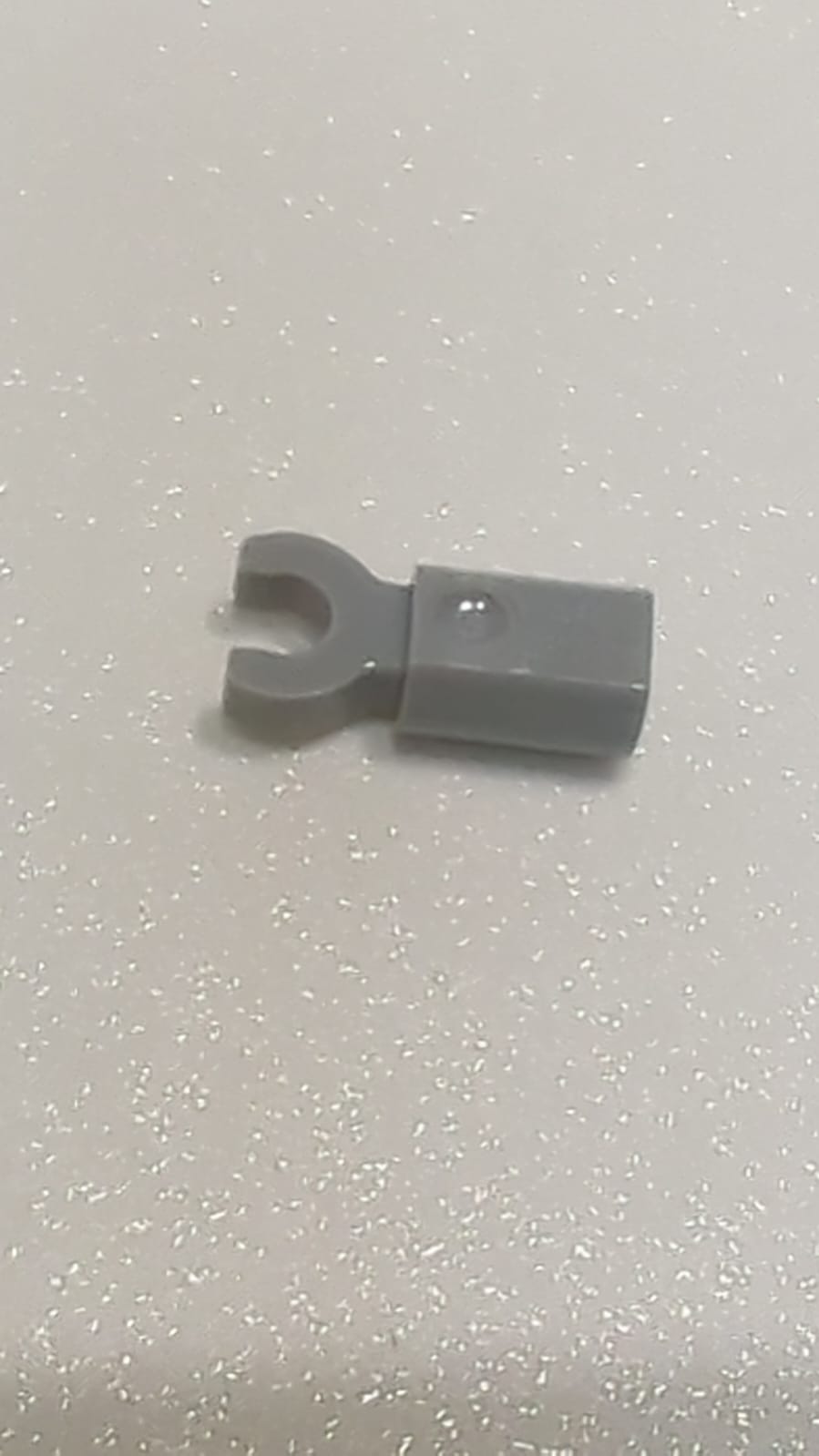 NEU Stangenhalter mit Clip neuhellgrau