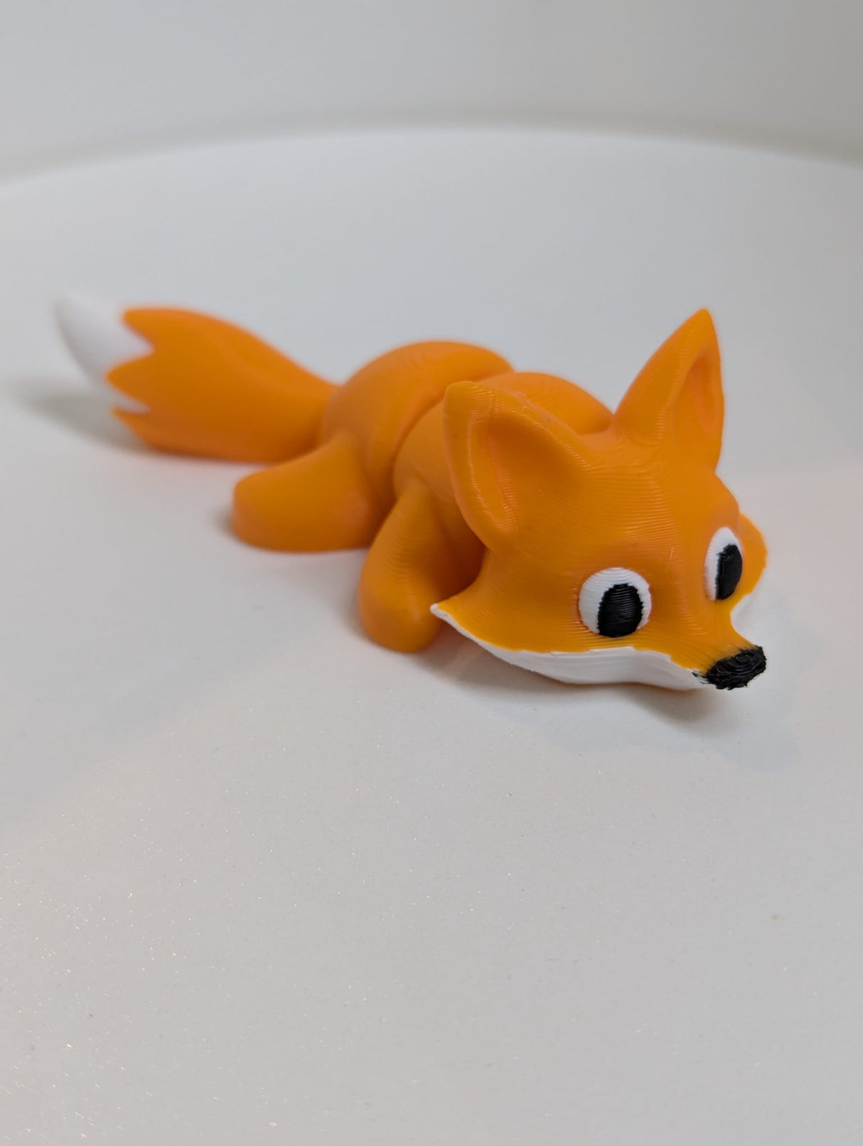 Flexibler Fuchs 3D orange weiß