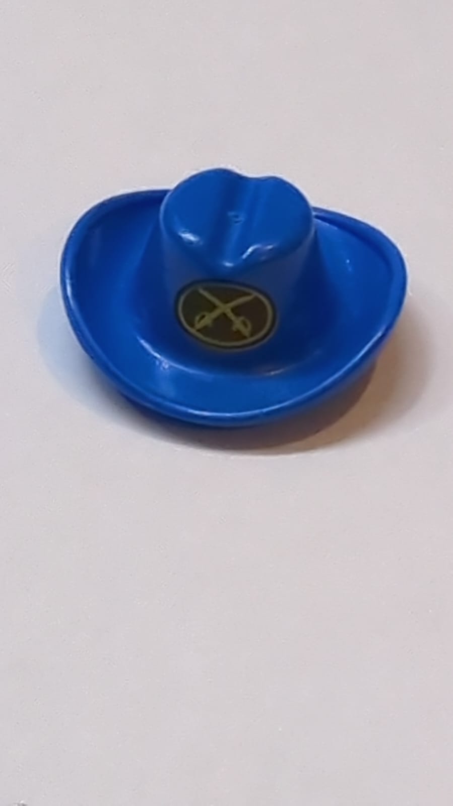 Hut Cowboyhut, bedruckt in gelb und schwarz, blau