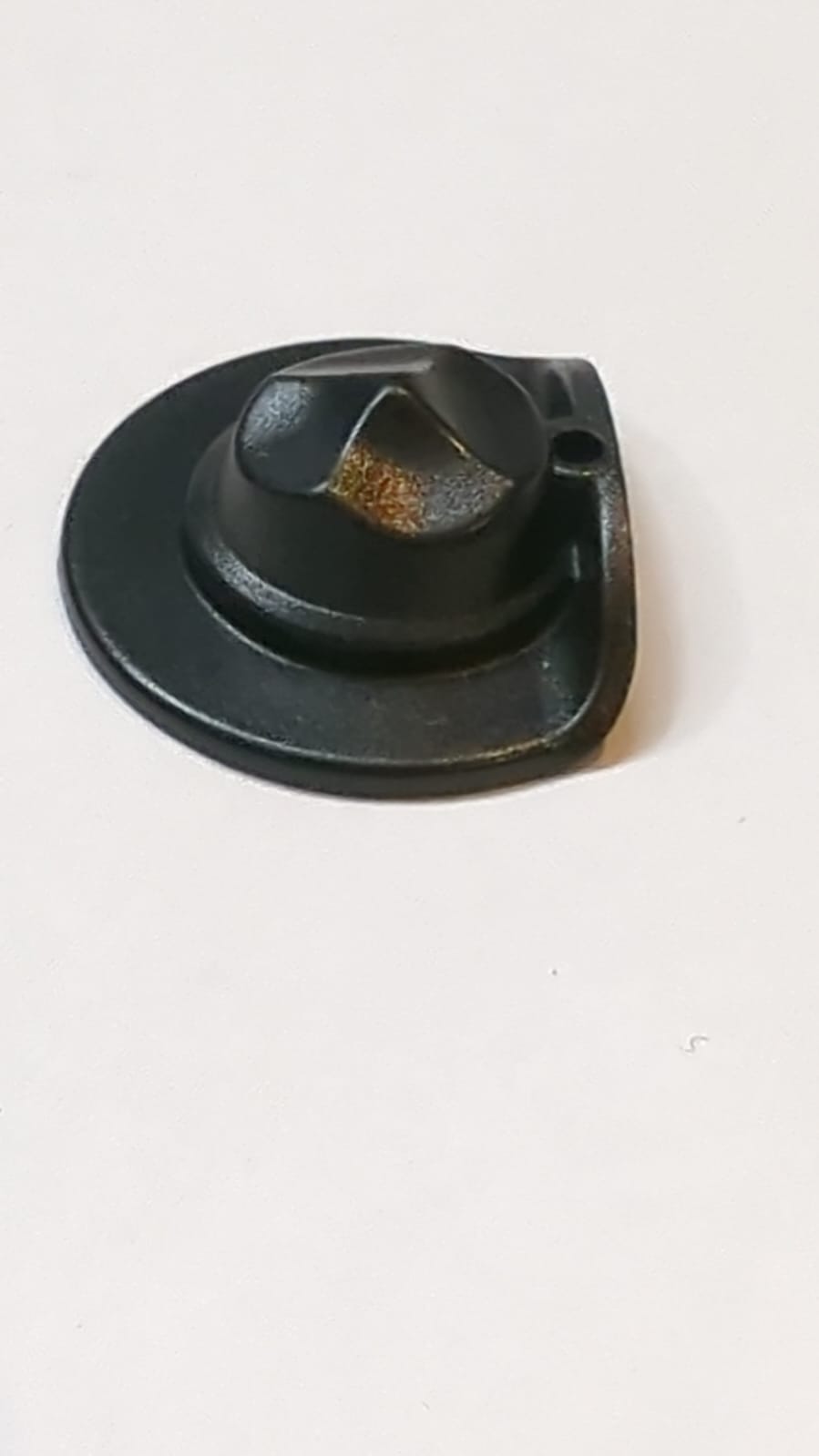 Minifigur, Kopfbedeckung Hut, breiter flacher Rand schwarz