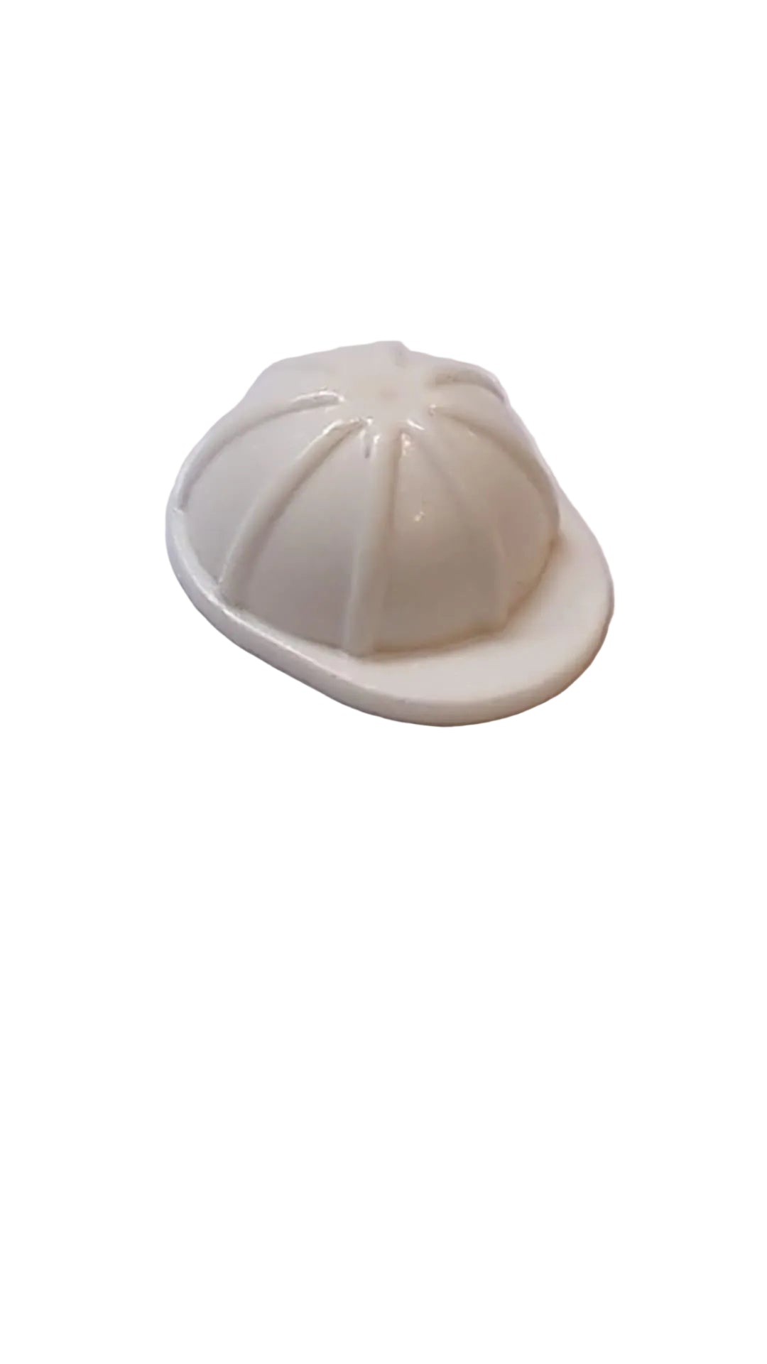 Bauarbeiterhelm, Kopfbedeckung Minifigur, weiß