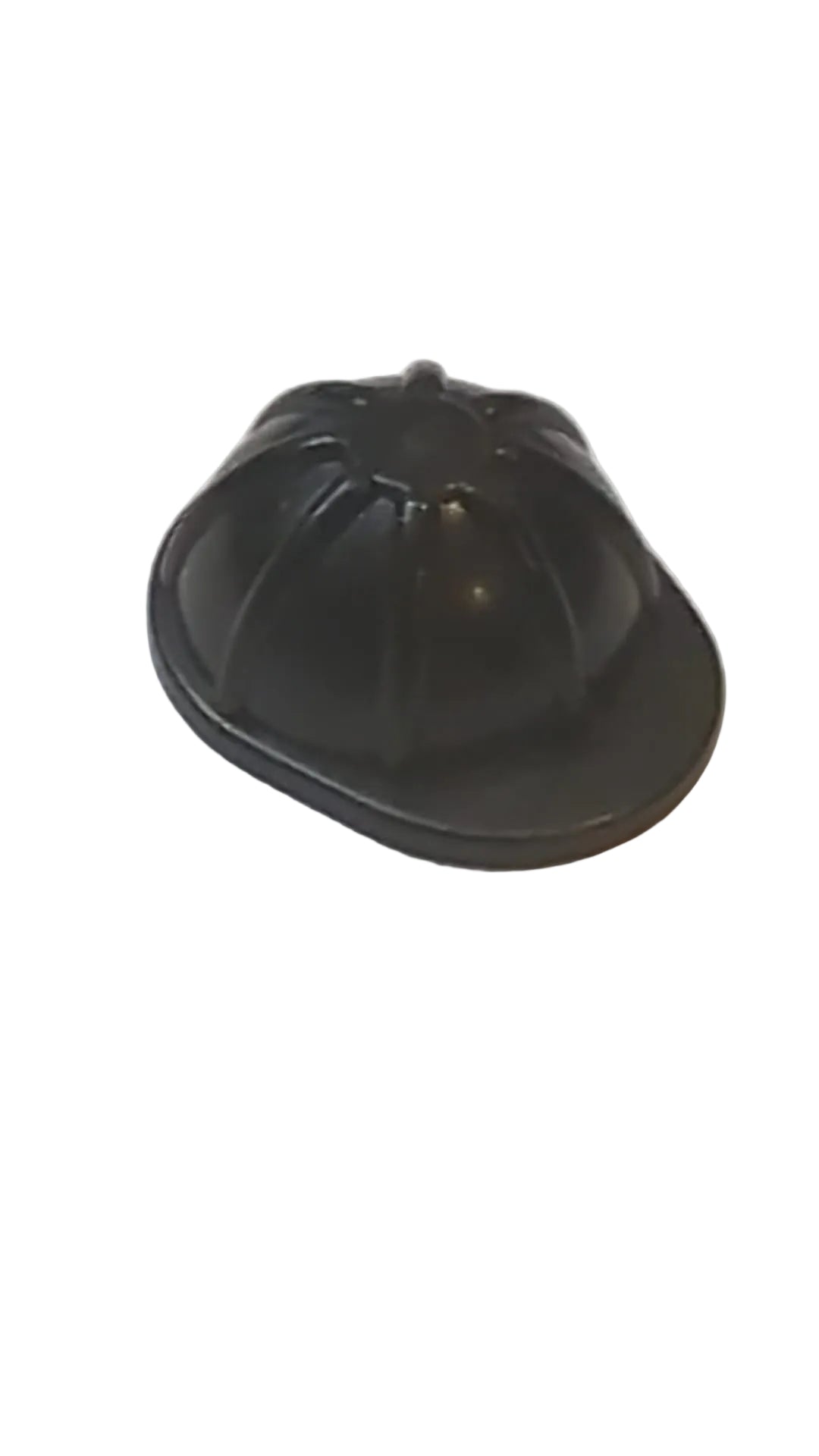 Bauarbeiterhelm, Kopfbedeckung Minifigur, schwarz