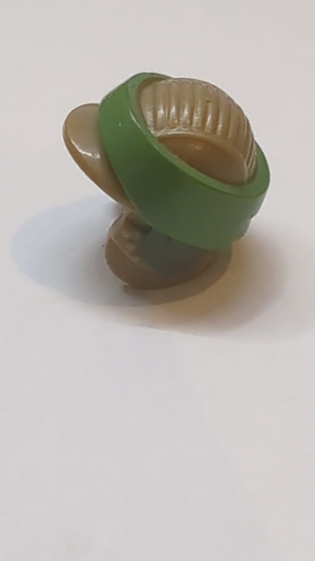 Minifigure, Headgear Helmet SW Rebel Commando with Sand Green Band Pattern
