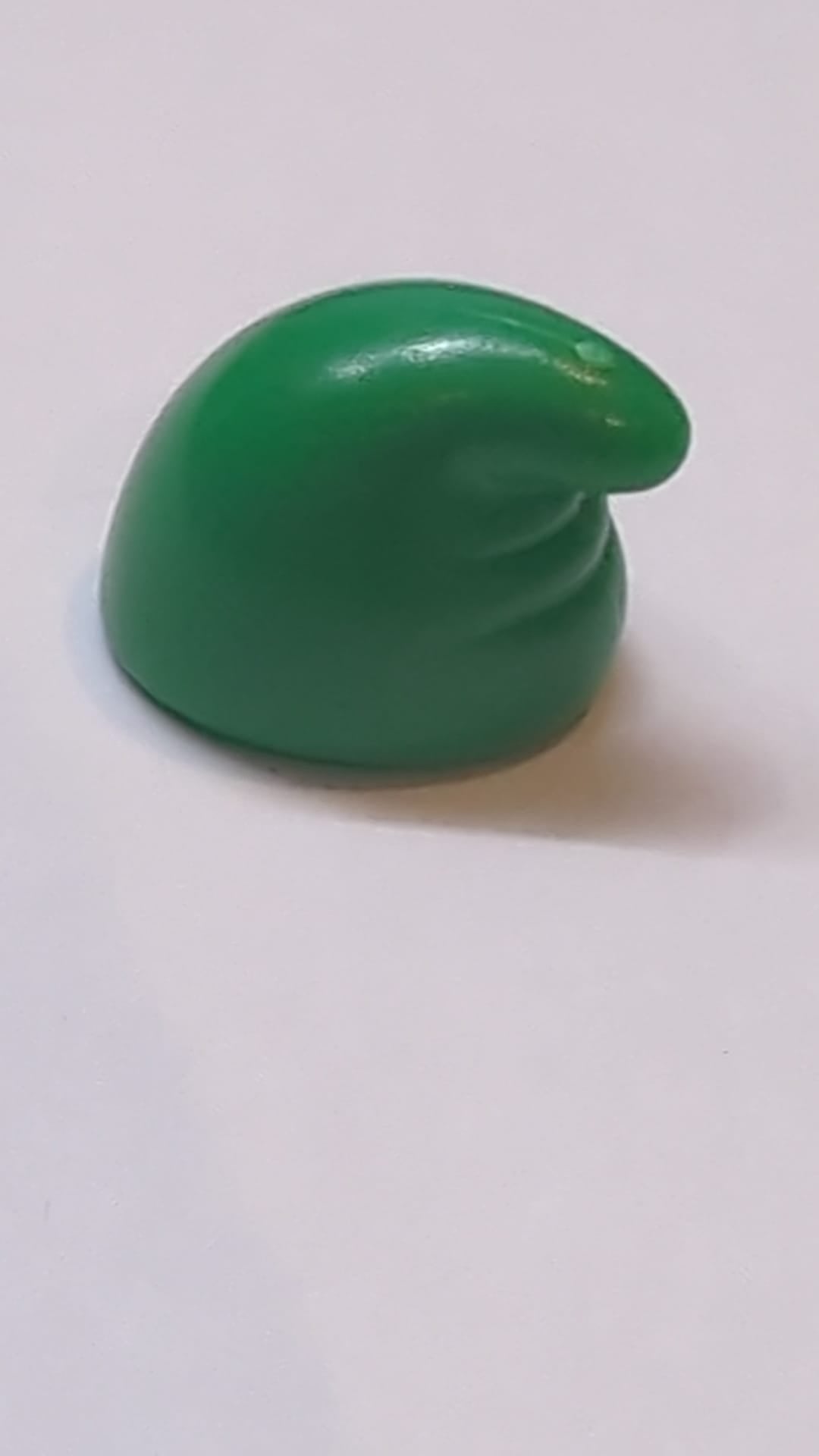 Kopfbedeckung Schlapphut, Zwerg / Gnom mit nach vorne zeigender Spitze, Falten vorne grün