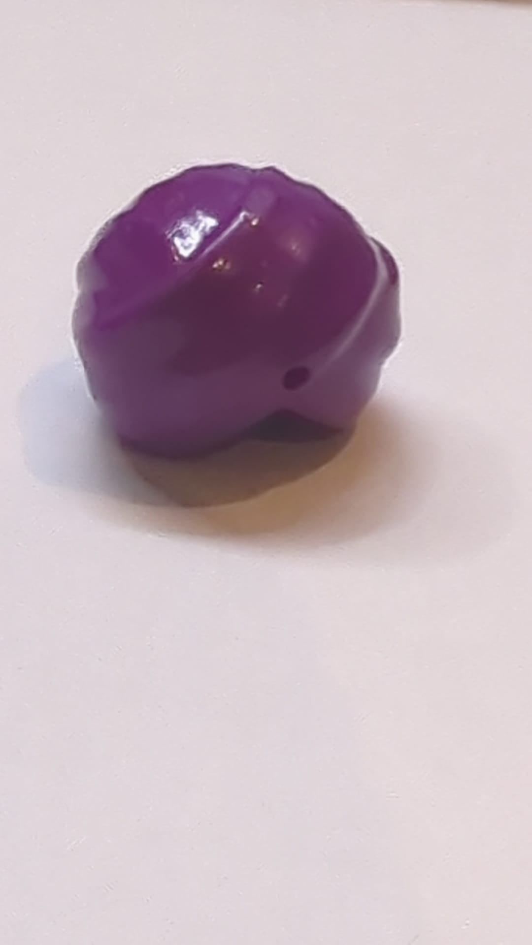 Kopfbedeckung, Turban mit kleinem Loch, purple