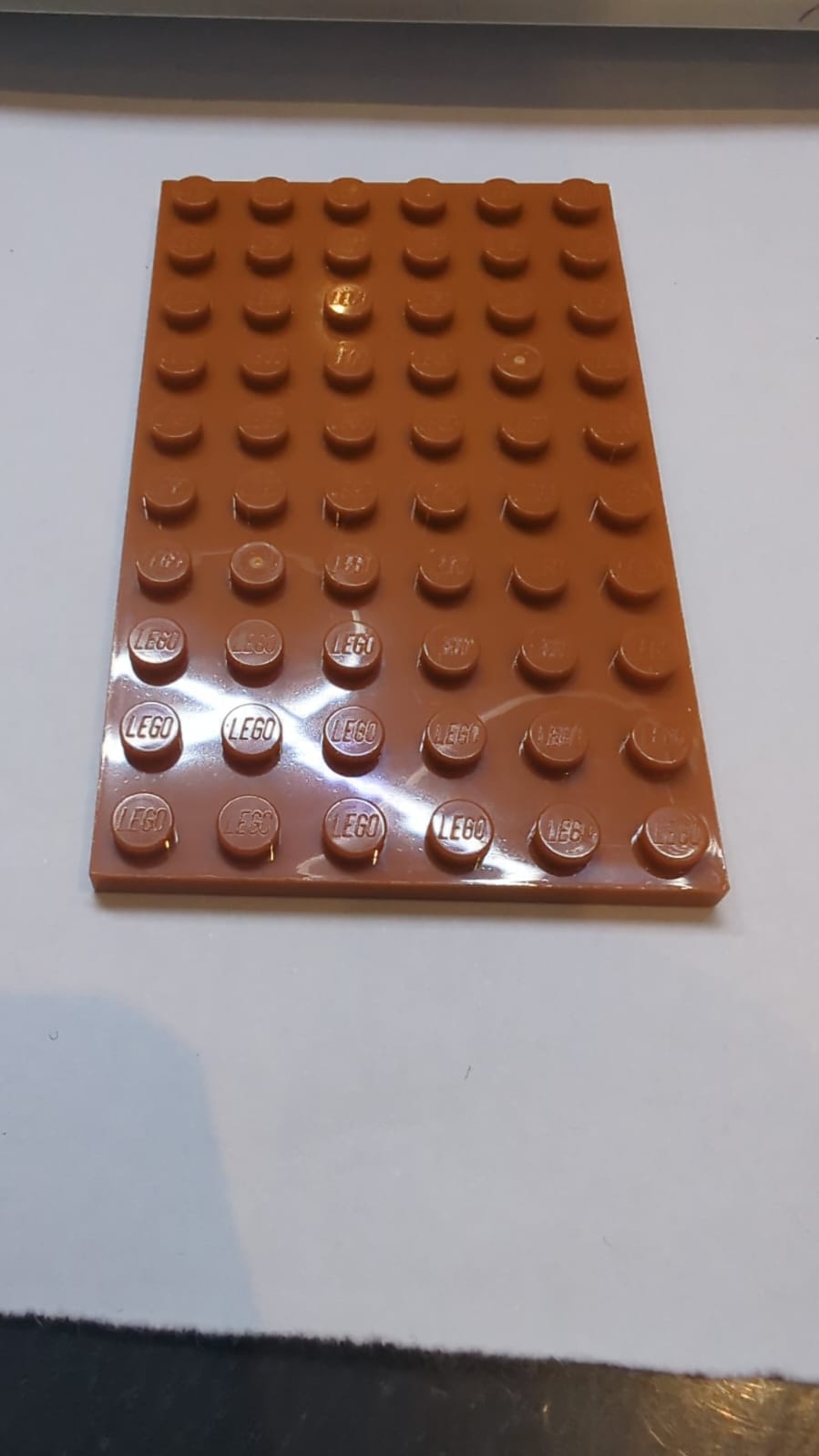 6x10 Platte dunkelorange