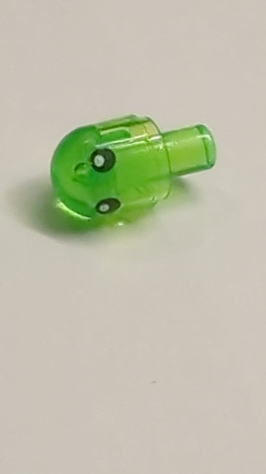 NEU Licht Abdeckung  / Bionicle Barraki Auge bedruckt mit Augen transparent mediumgrün