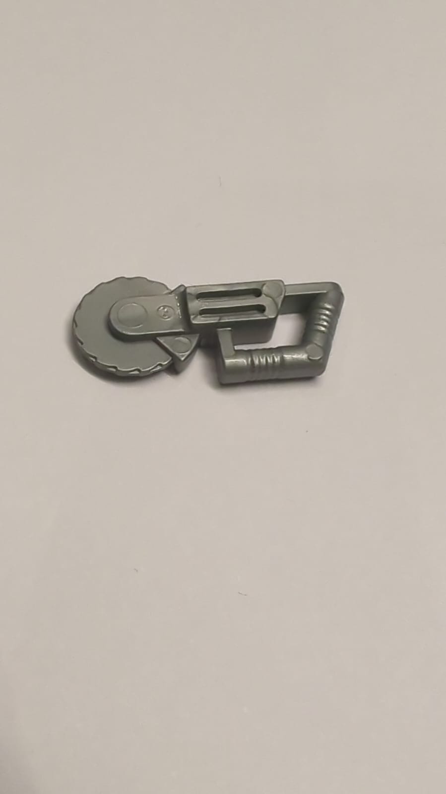 NEU Minifigur, Utensil Säge Kreissäge pearlsilber