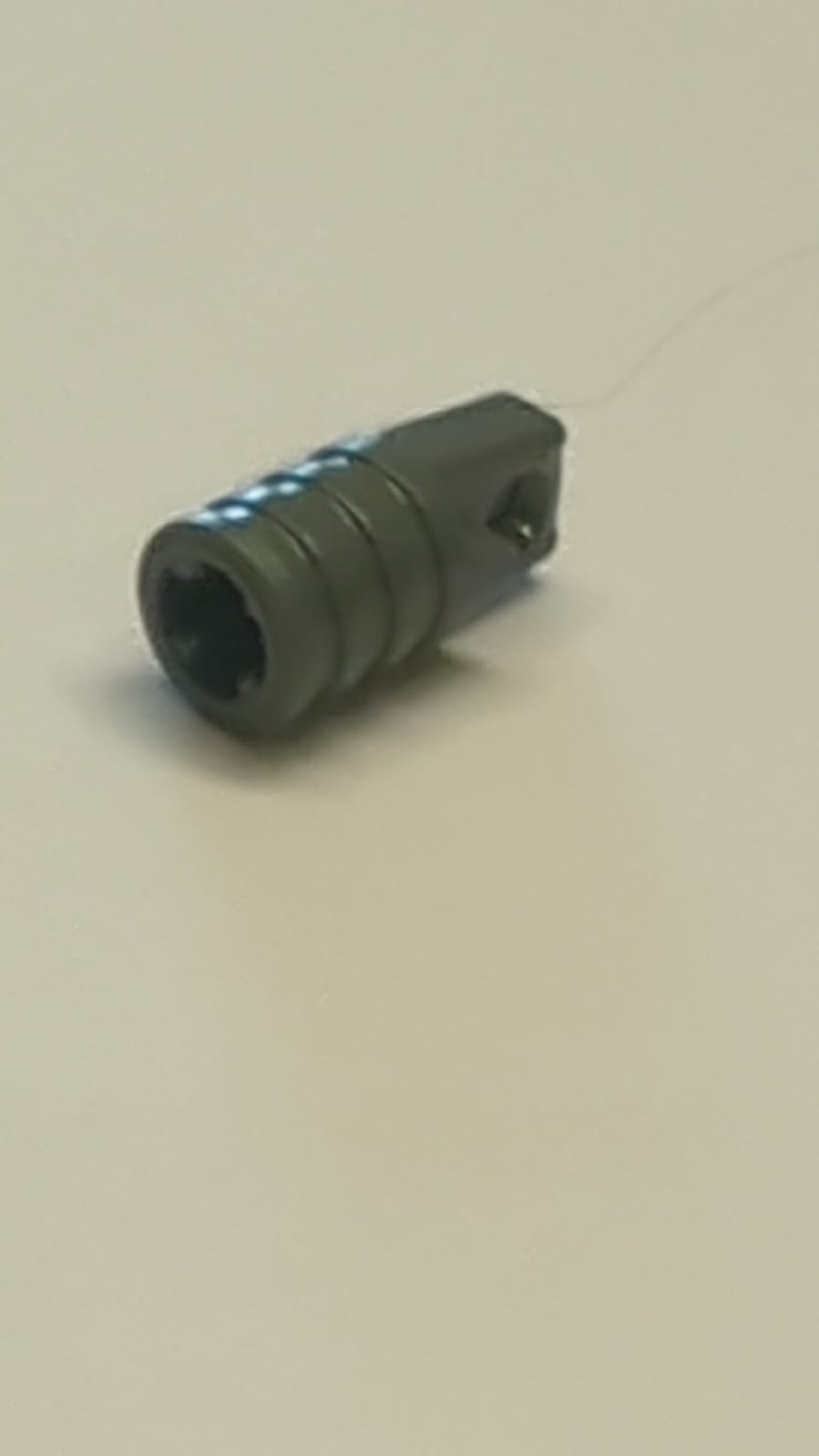 NEU Scharnier Zylinder 1 x 2 mit 1 Finger und Achsloch ohne Slots neudunkelgrau