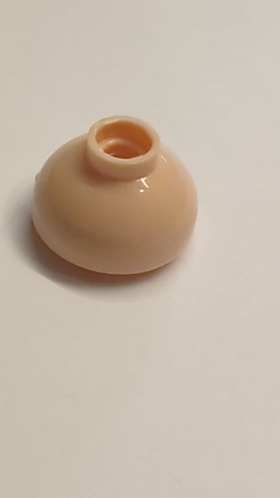 NEU Stein, rund 2 x 2 Kuppel Unterseite nougat (hell)