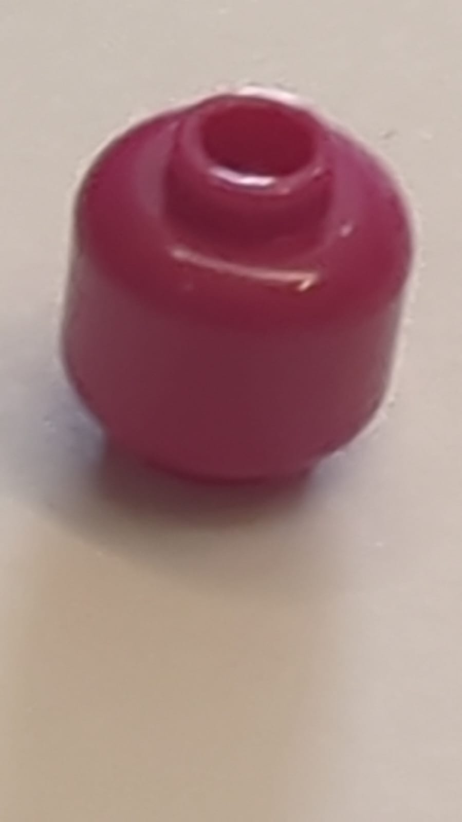 NEU Minifigur, Kopf (Plain) magenta