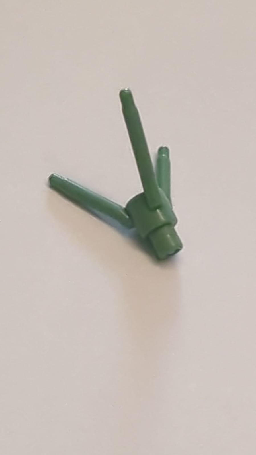 NEU 1 x 1 Blüte Pflanze Stiel 3er mit Noppe unten sandgrün