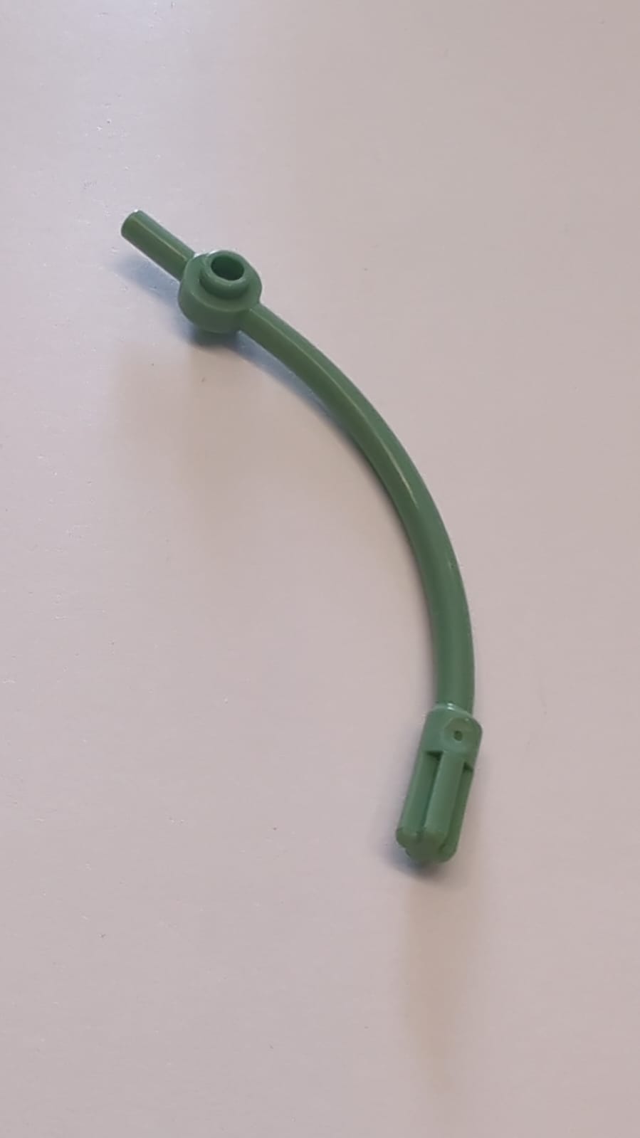 NEU Stange gebogen mit Achse 1L und 1 x 1 rundem Plattenende sandgrün