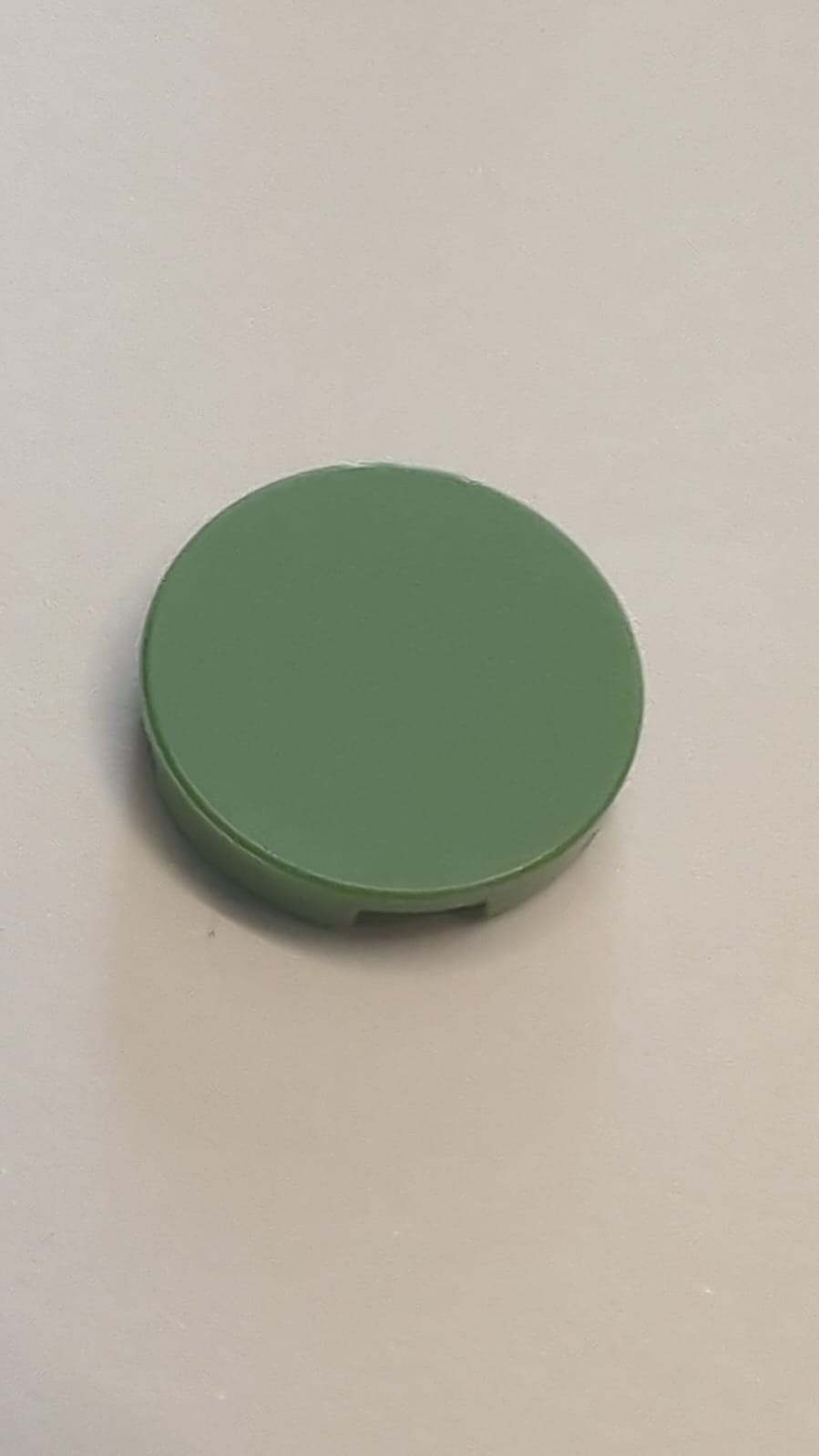 NEU Fliese, rund 2 x 2 mit Noppenhalter sandgrün