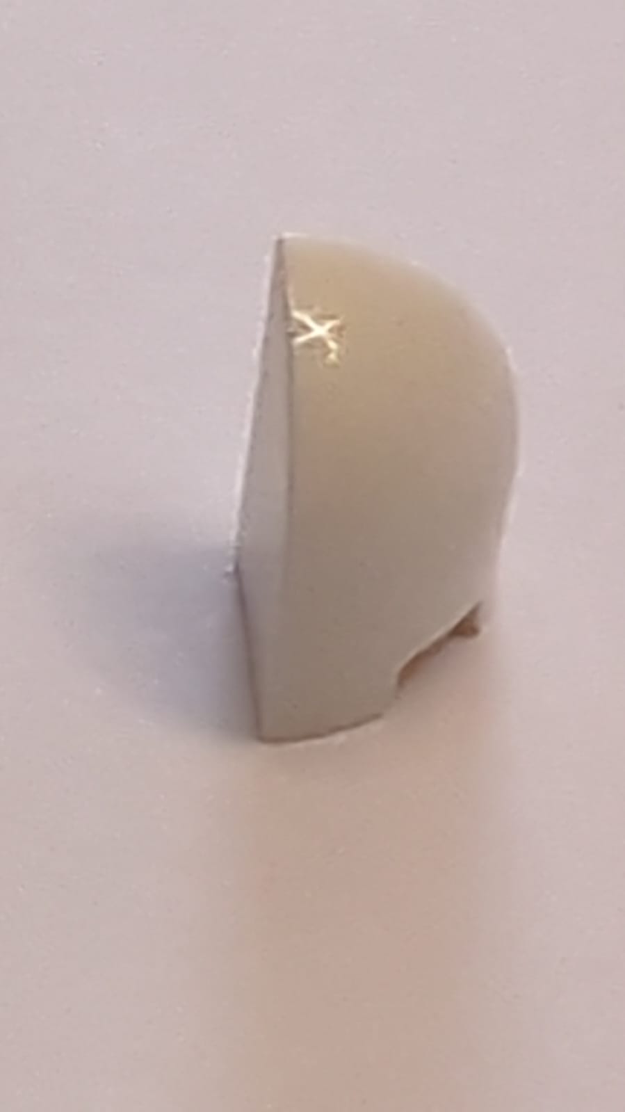 NEU Schräg, gebogen 1 x 1 x 1 1/3 Ecke rund weiß