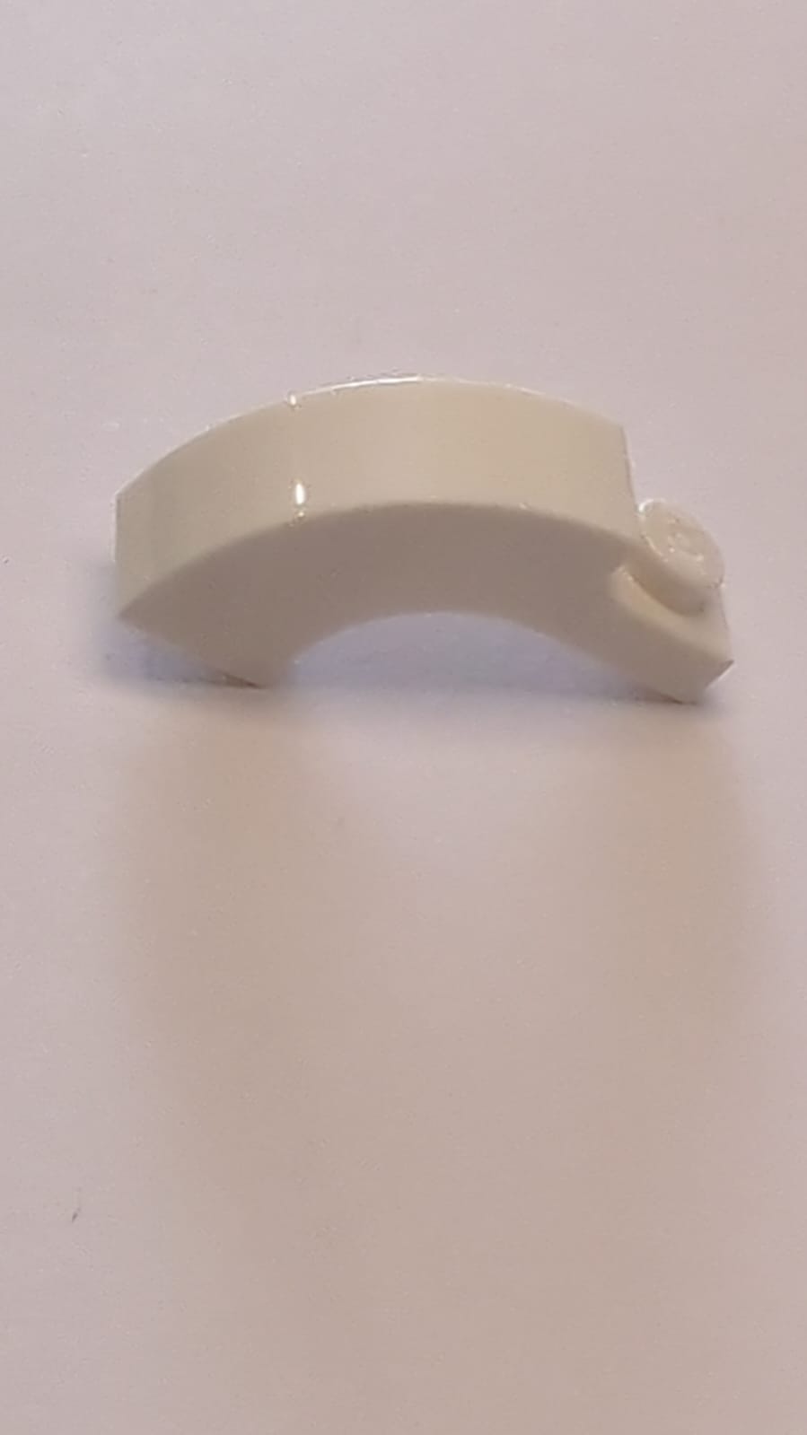 NEU Bogen 1 x 3 x 1 2/3 gebogen oben weiß