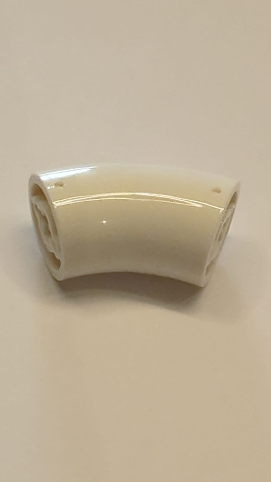 NEU Stein, rund 2 x 2 D. 45 Grad Ellenbogen (27,7 mm Stehhöhe) weiß