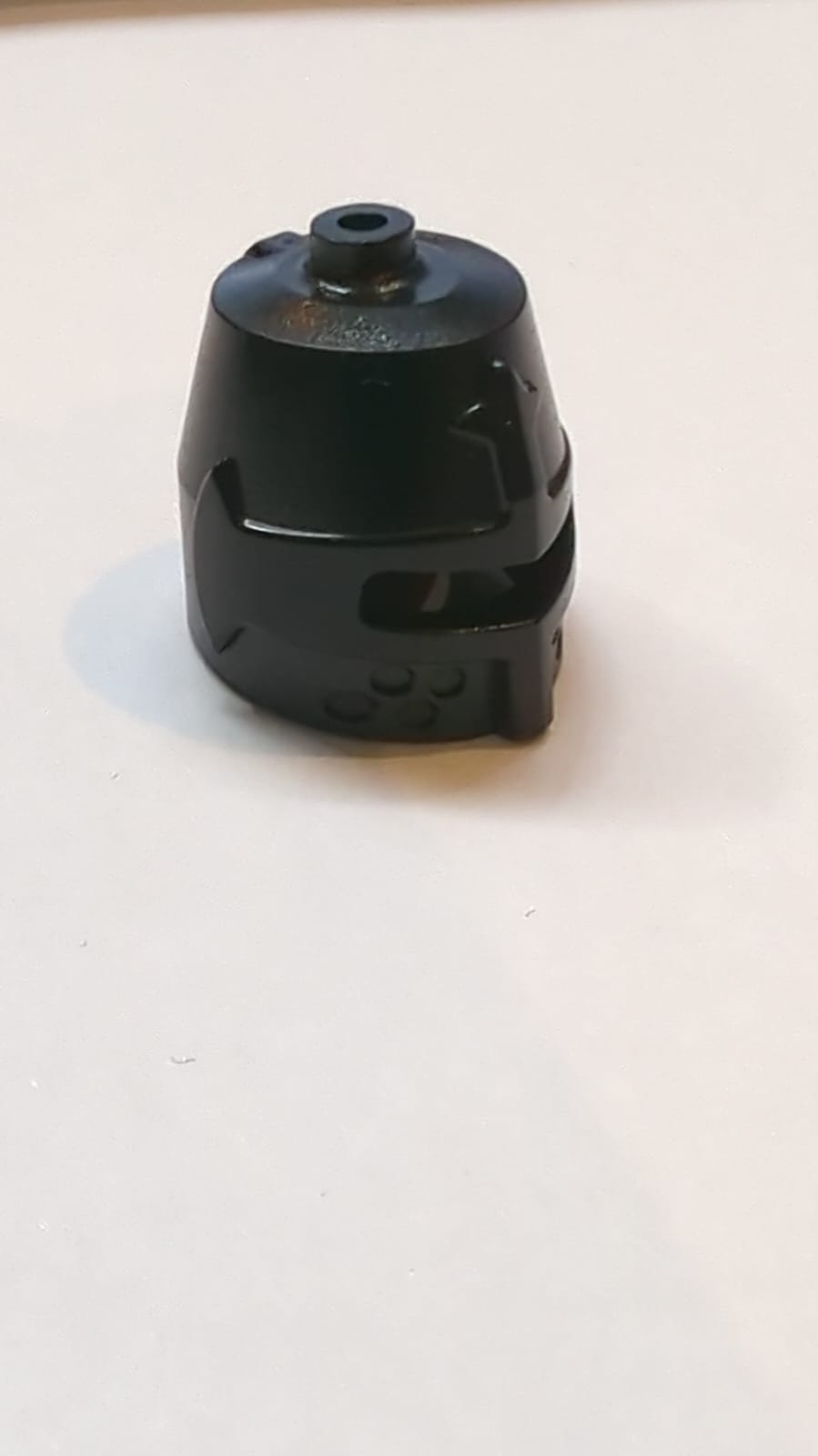 Kopfbedeckung Helm Burg Geschlossen mit Augenschlitz (Großhelm / Fasshelm) schwarz