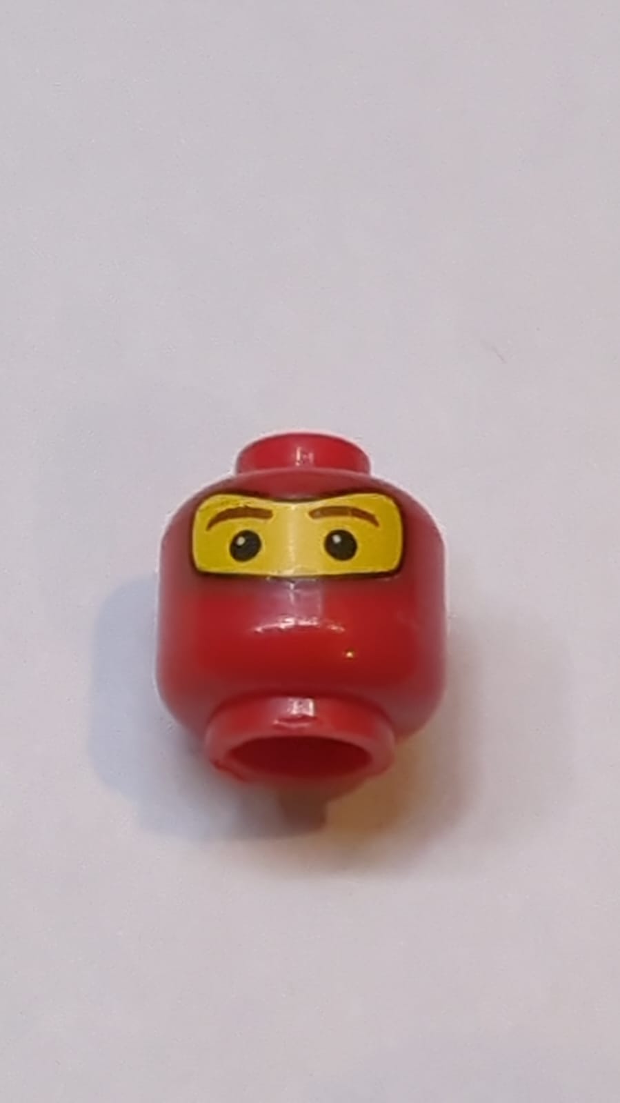 Kopf-Balaclava mit braunen Augenbrauen, weißem Fleck im Augenmuster (Spider-Man 2)