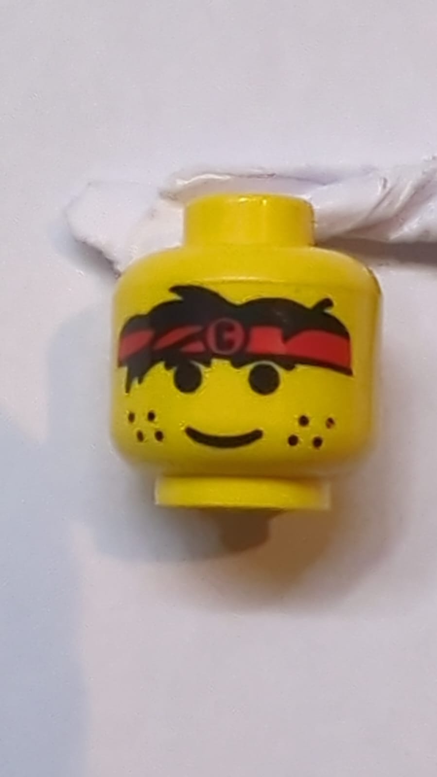 Kopf Herren Stirnband Rot mit Sommersprossenmuster