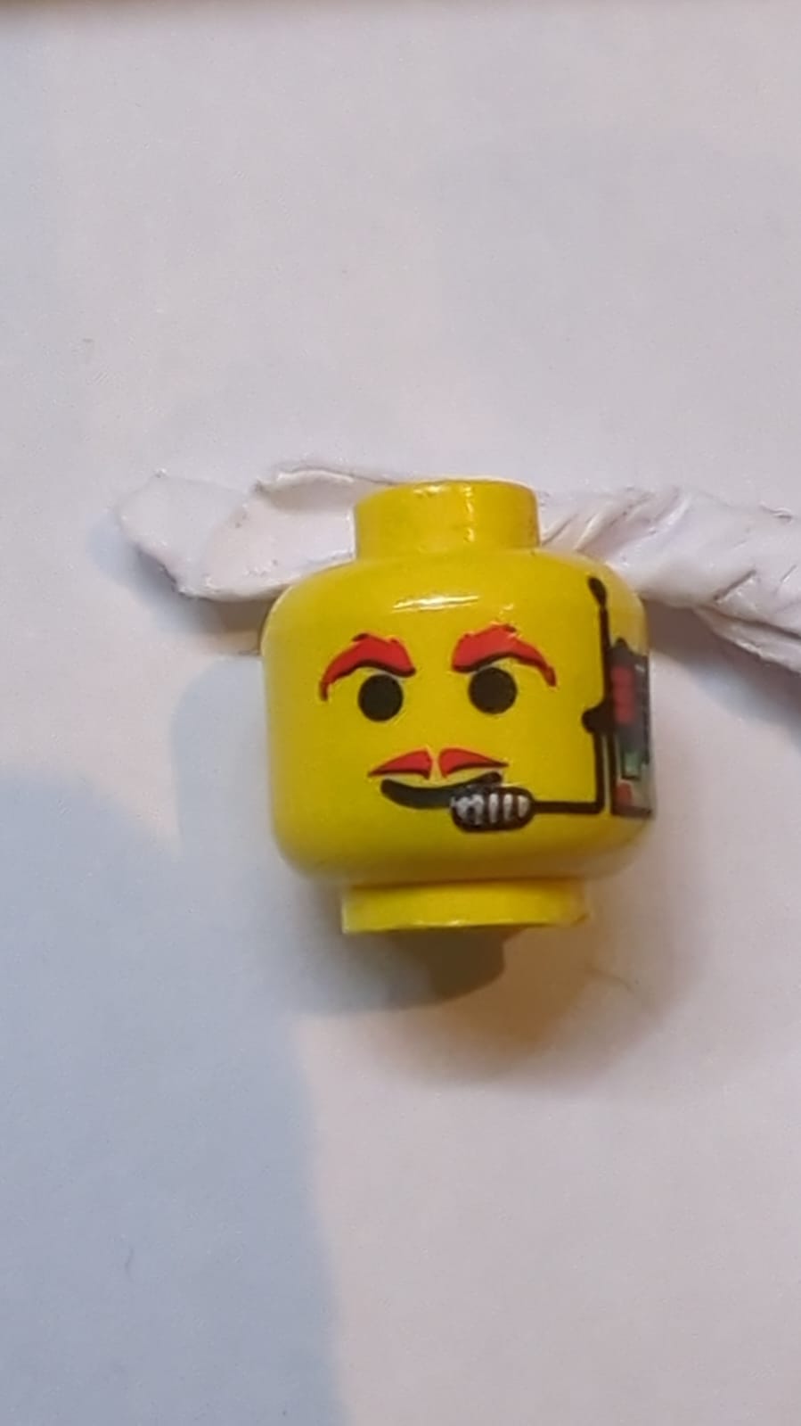 Kopf Roter Schnurrbart, Headset, Muster mit roten Augenbrauen