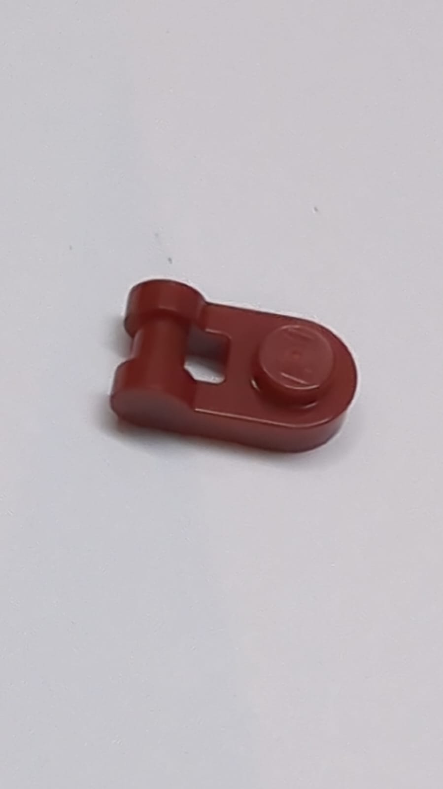 NEU Platte, Rund 1 x 1 mit Stangenhalter dunkelrot