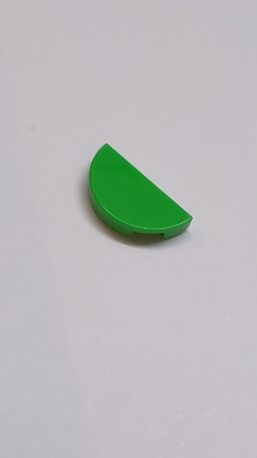 NEU Fliese, rund, 1 x 2, halb mediumgrün