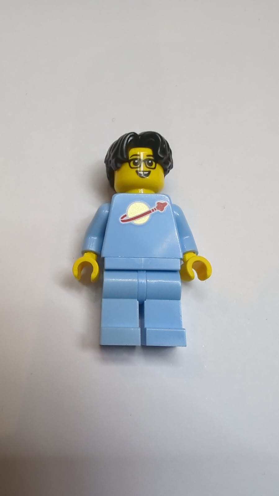 NEU männliche Figur mit Brille, Astronaut in Zivil, hellblau