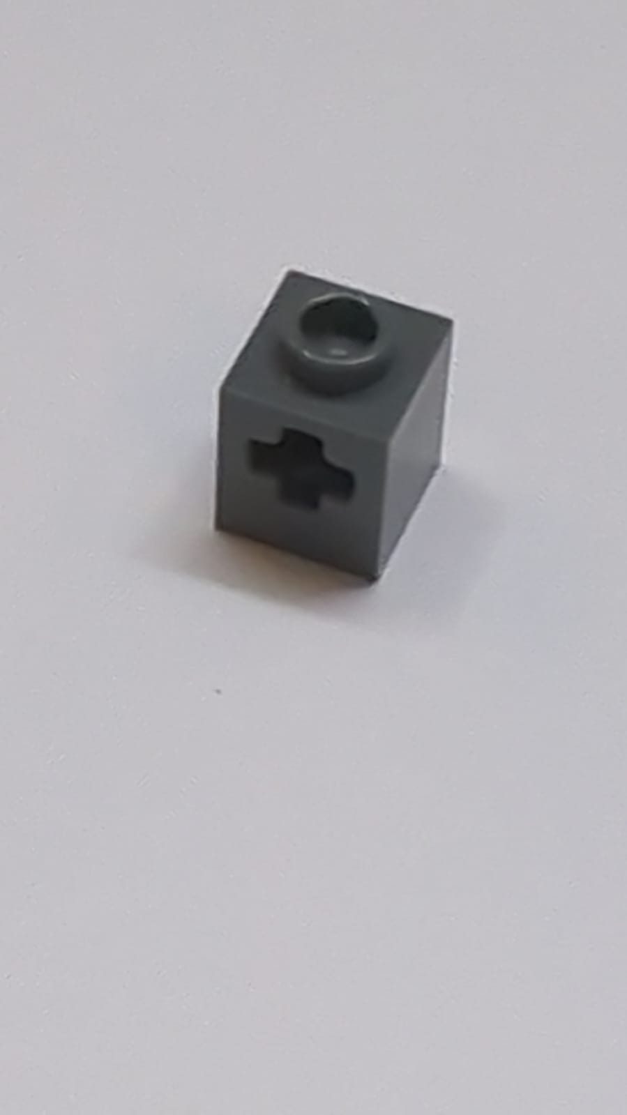 NEU Technik Stein 1 x 1 mit Achsloch neudunkelgrau