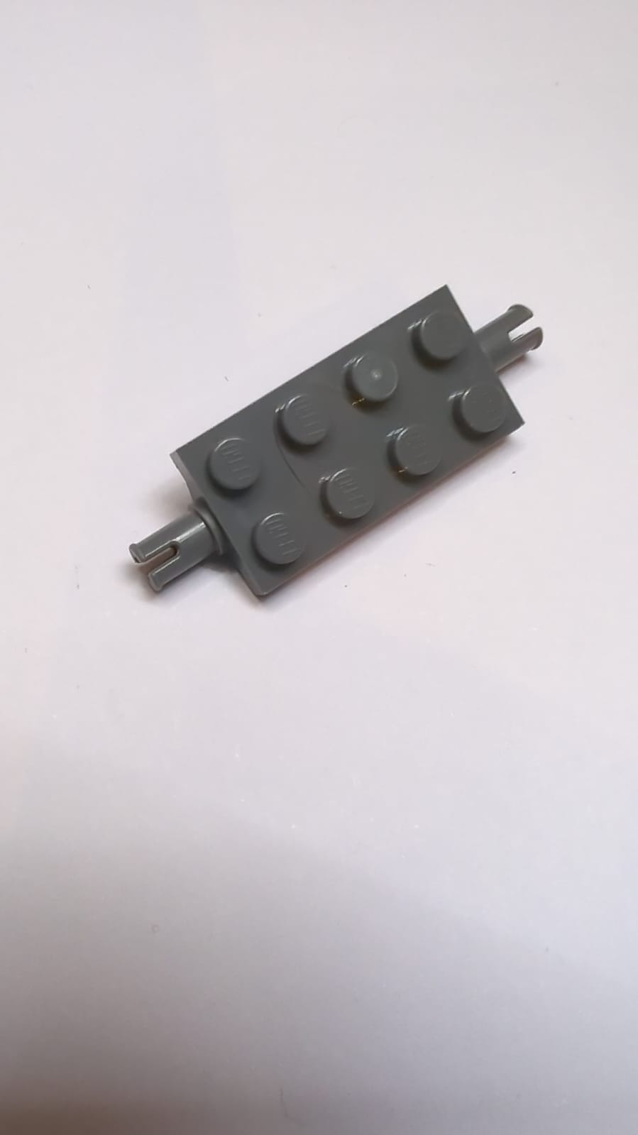 NEU Platte, modifiziert 2 x 4 mit Pins und dicken verstärkten Stützen neudunkelgrau