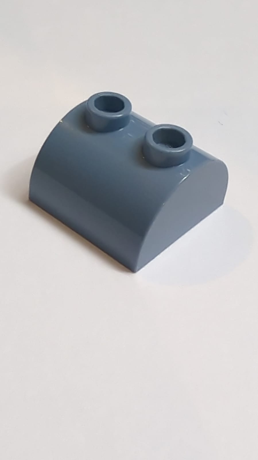 NEU Bogenstein 2 x 2 x 1 doppelt mit 2 Noppen sandblau