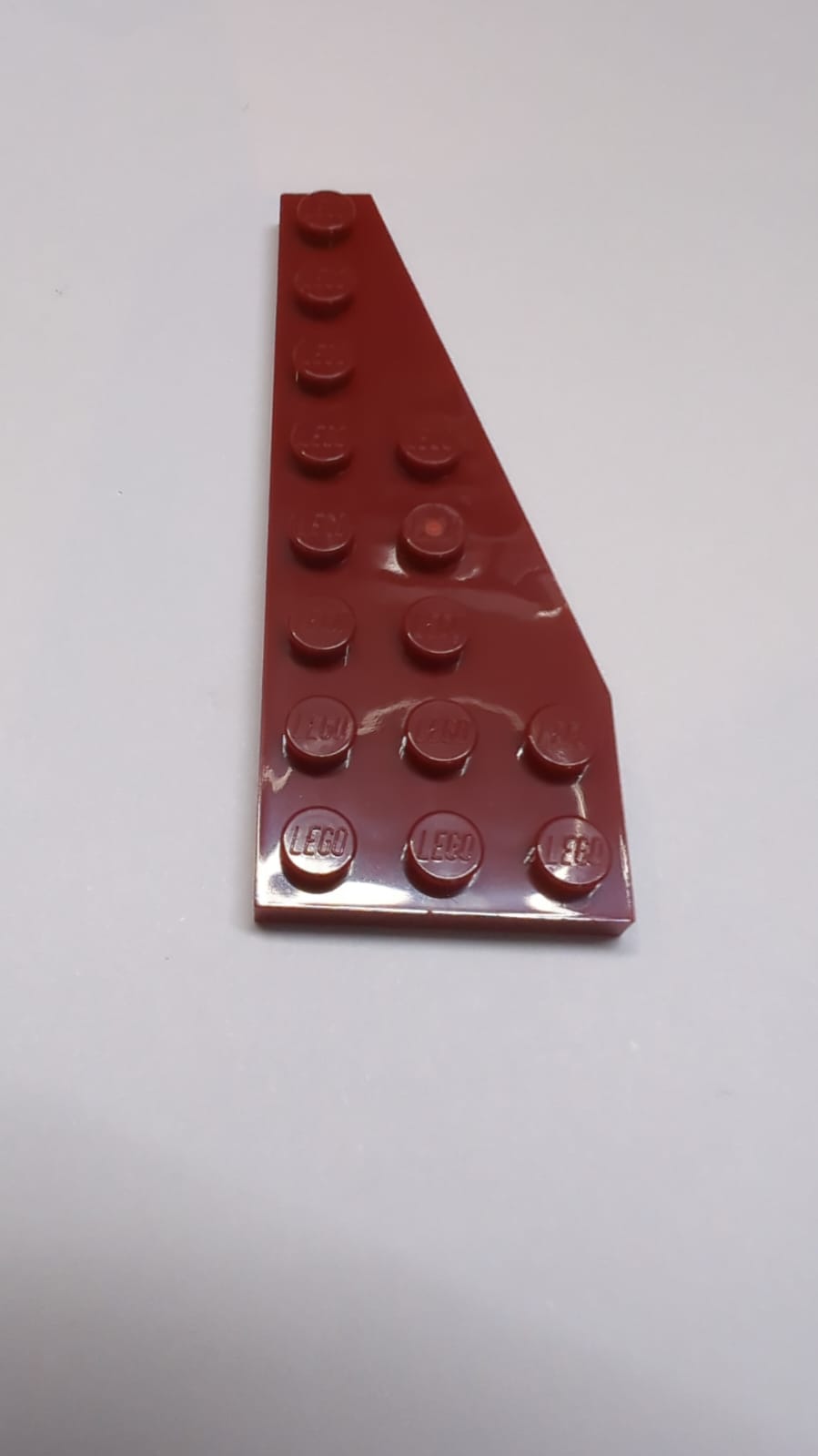 NEU Platte modifiziert, Flügel 8 x 3 Pentagonal rechts dunkelrot