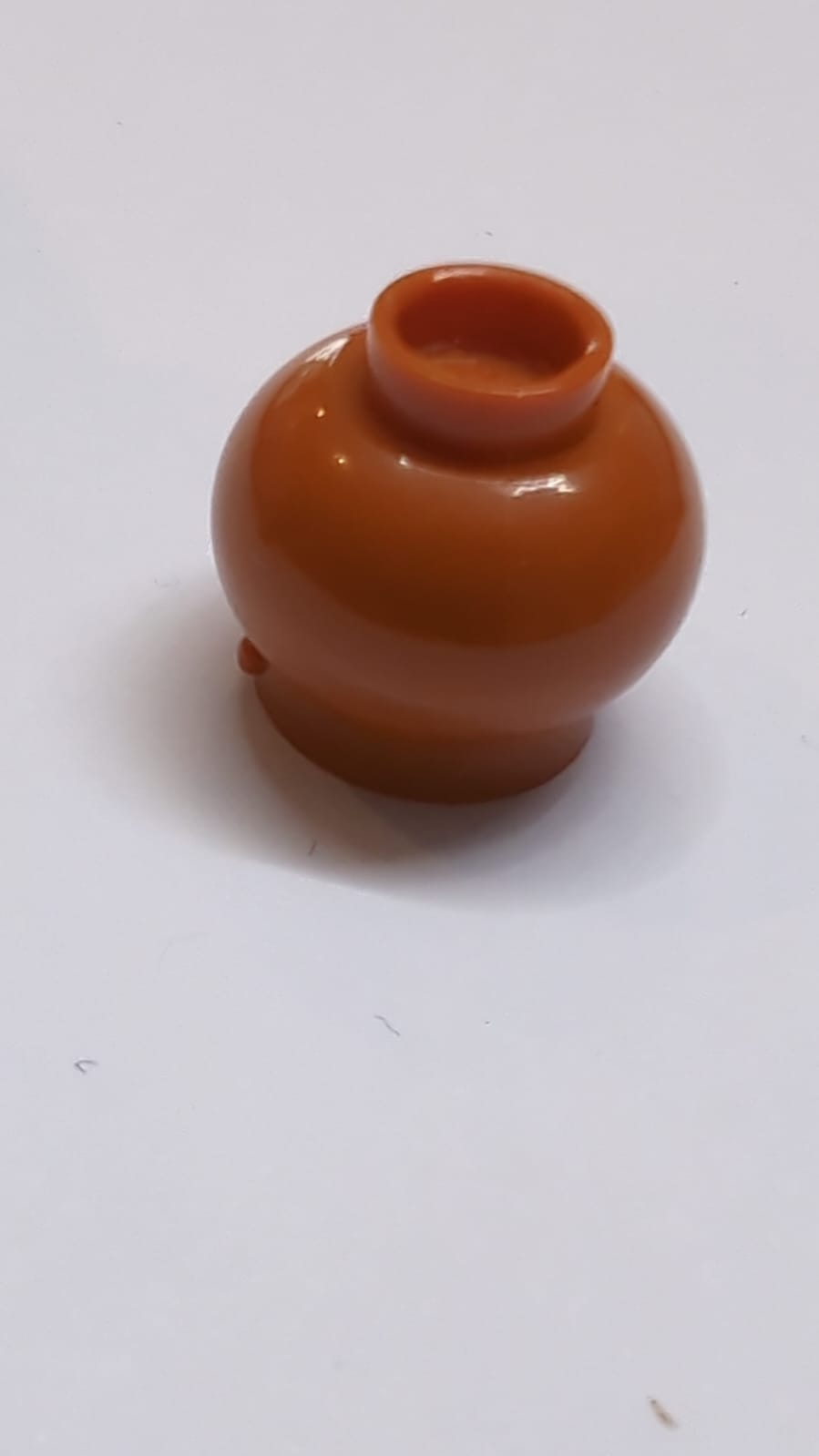 Minifigur, kleiner Utensilienbehälter mit Griffhaltern dunkelorange