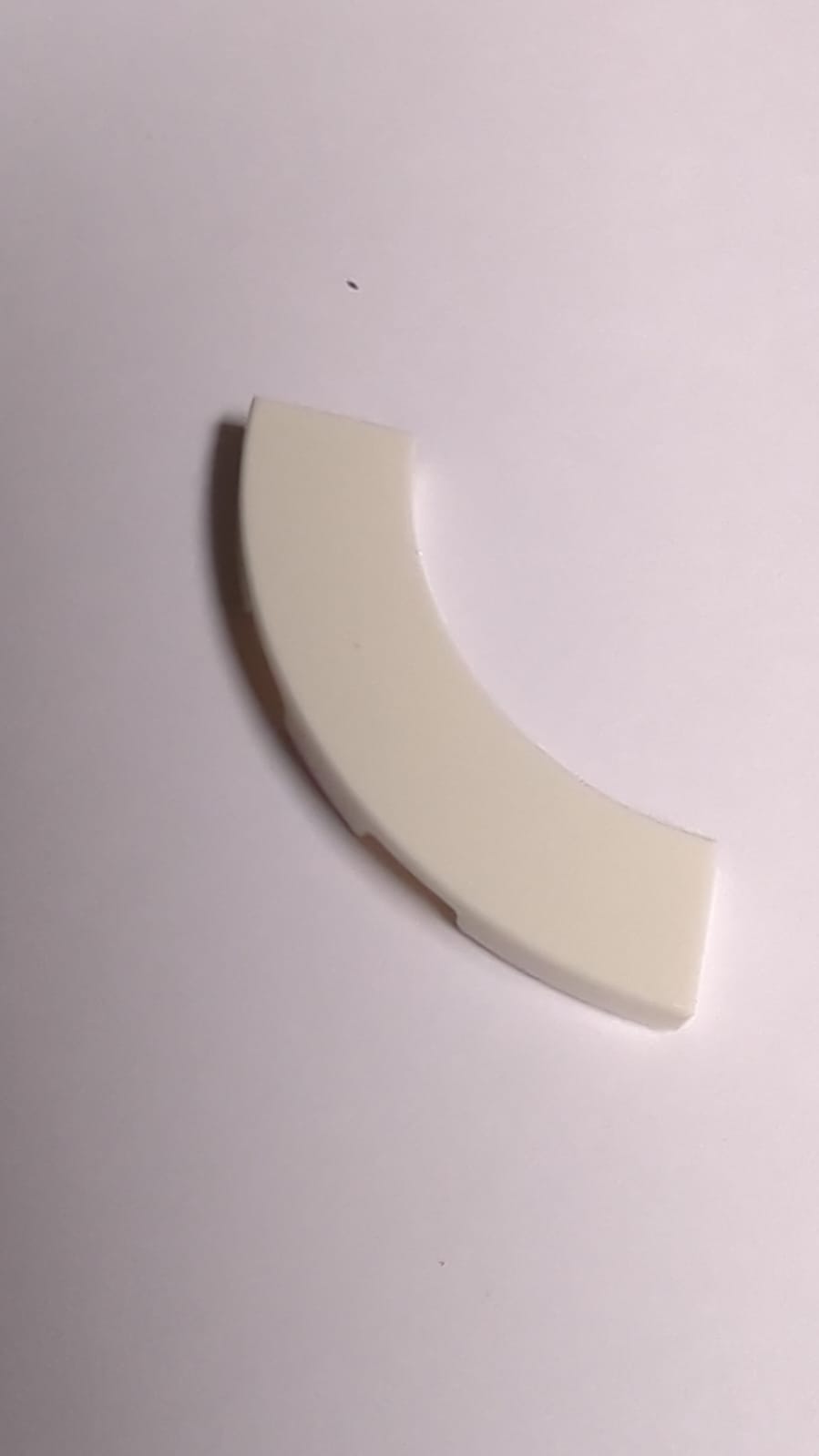 NEU Fliese rund, Ecke 3 x 3 Maccaroni weiß