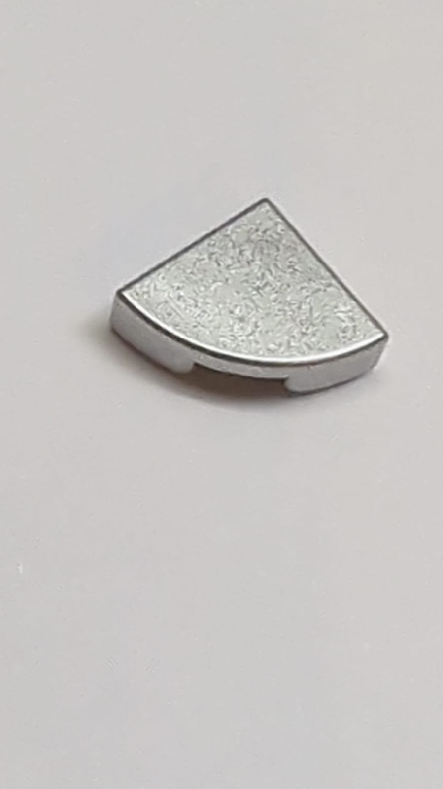 NEU Fliese, Rund 1 x 1 Viertel silbermetallic