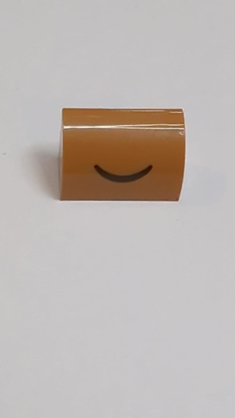 NEU Schräge, Gebogen 1 x 2 mit unterem Noppenhalter und schwarzem, geschlossenem Augenkurvenmuster