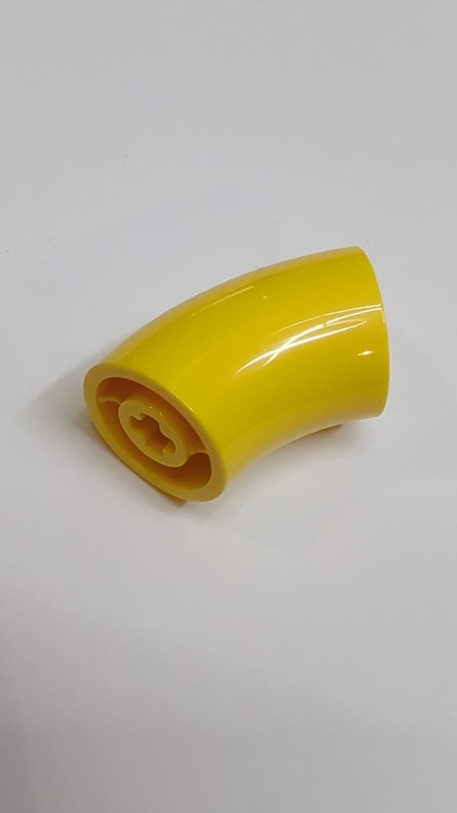 NEU Stein rund 2 x 2 D. 45° Elbogen (25.5mm Höhe) gelb