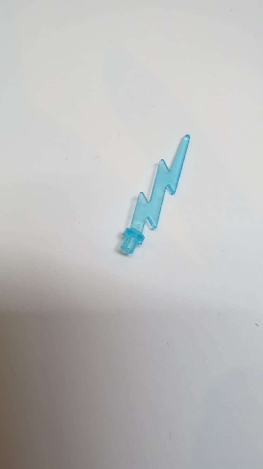 NEU Blitz Wave Angular Single mit Lenkerende (Blitzschlag) transparent hellblau