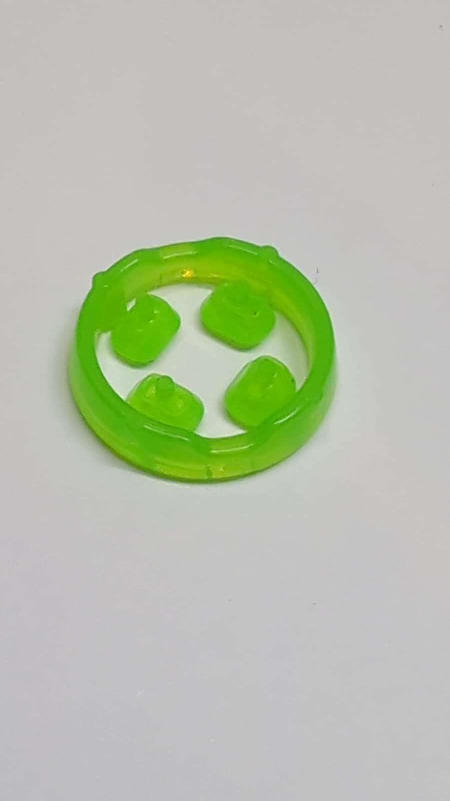 NEU Rock Infinity Stein, 4 auf dem Spritzgussrahmen transparent mediumgrün