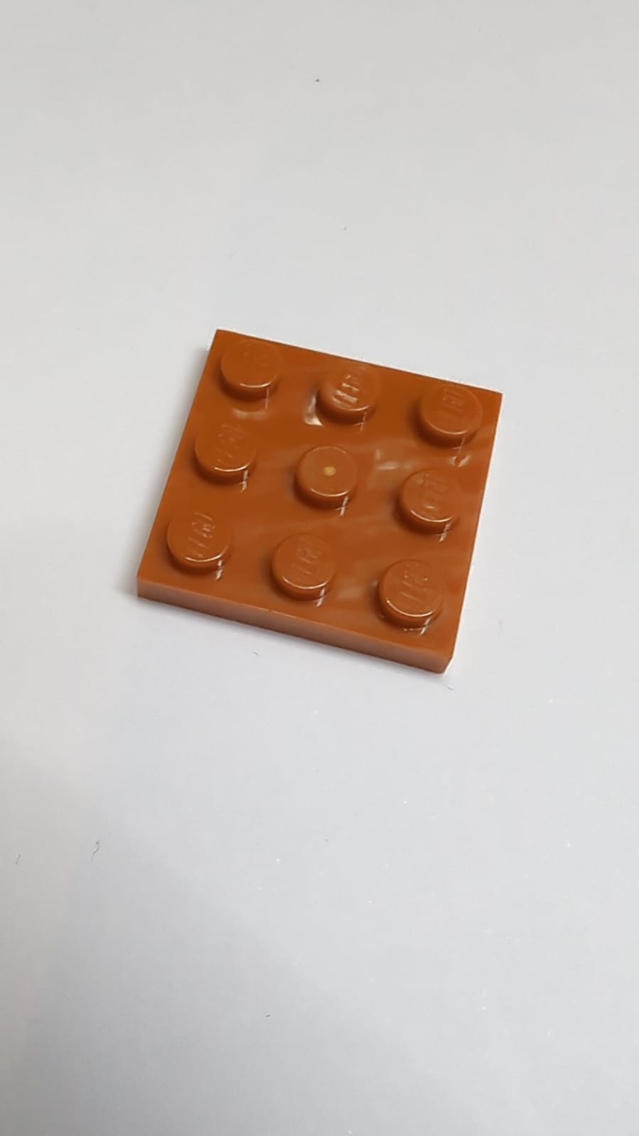 NEU Platte 3 x 3 dunkelorange