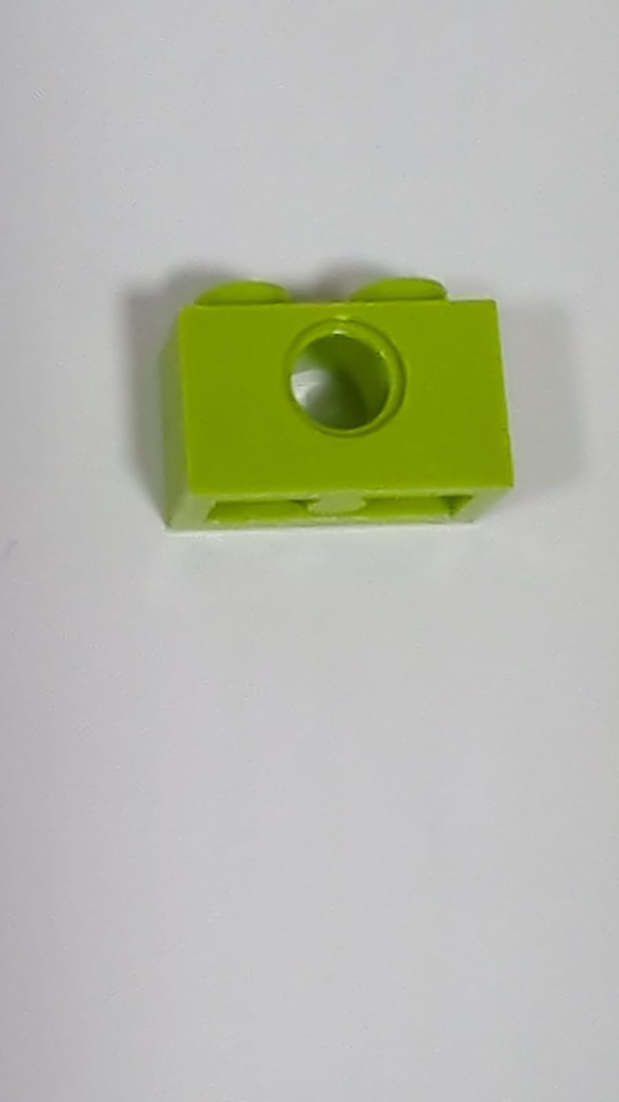 NEU Technik, Stein 1 x 2 mit Pinloch lindgrün