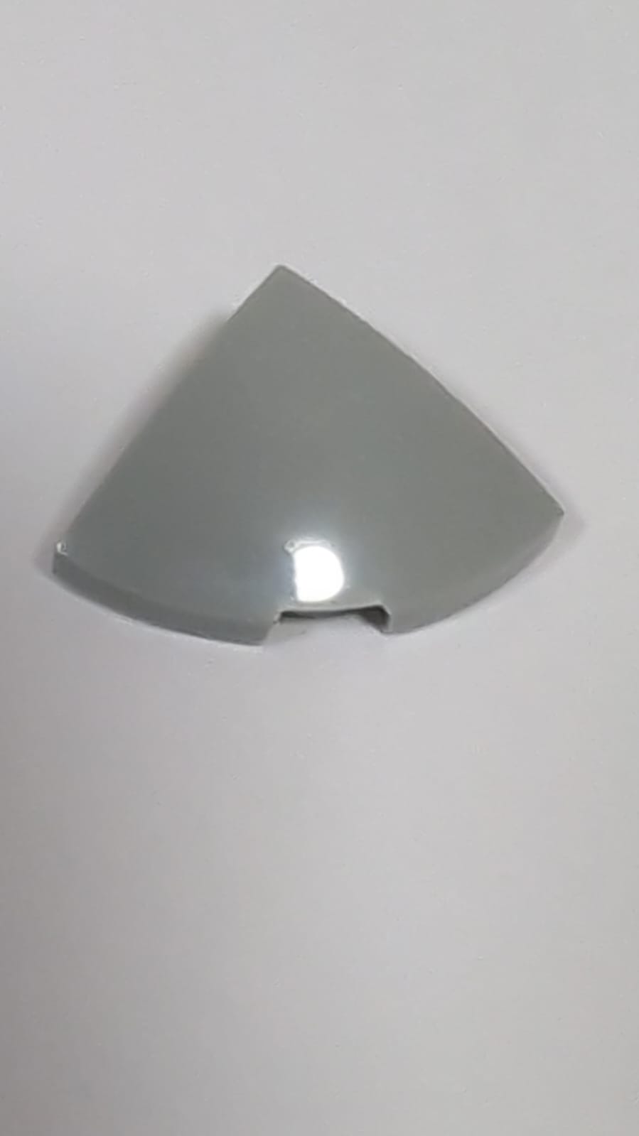 NEU Bogenstein 2 x 2 x 2/3 Ecke abgerundet neuhellgrau